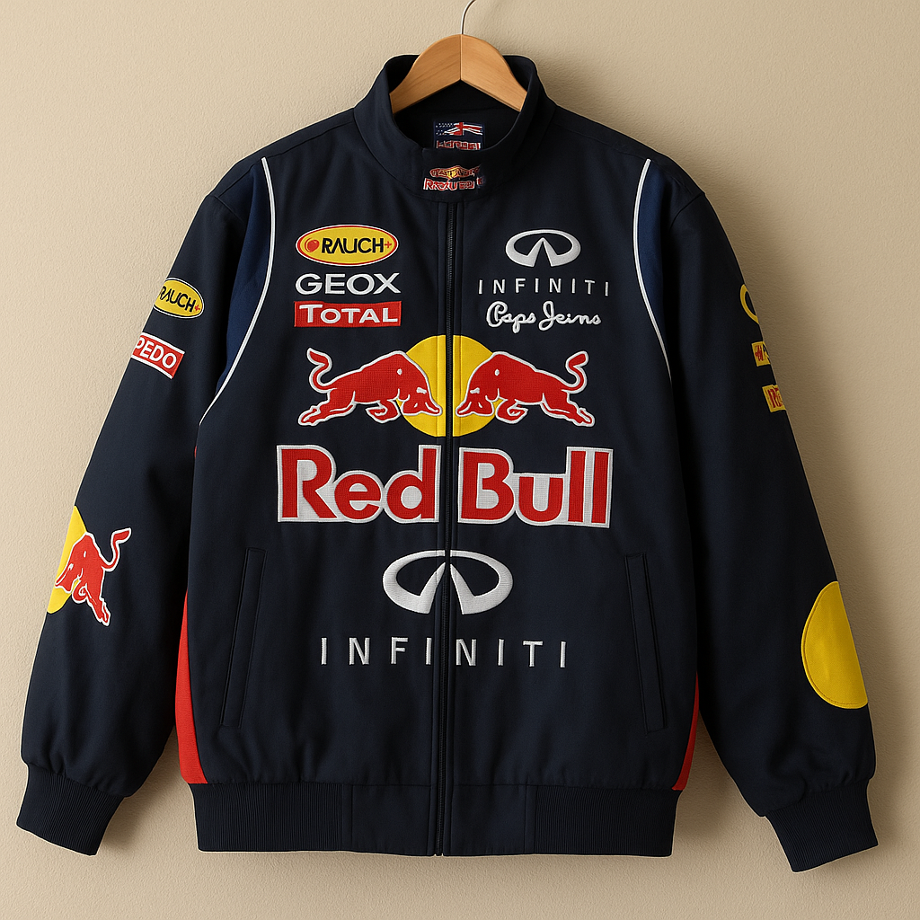 Red Bull Racing Jacket | Vintage Formula 1 Streetwear Motorsport Jacket