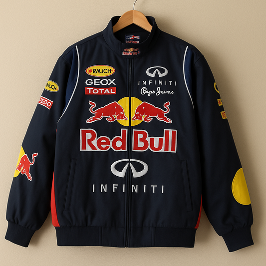 Red Bull Racing Jacket | Vintage Formula 1 Streetwear Motorsport Jacket