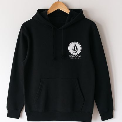 Volcom Manila Stone Hoodie | Black Graphic Streetwear Pullover Sweatshirt