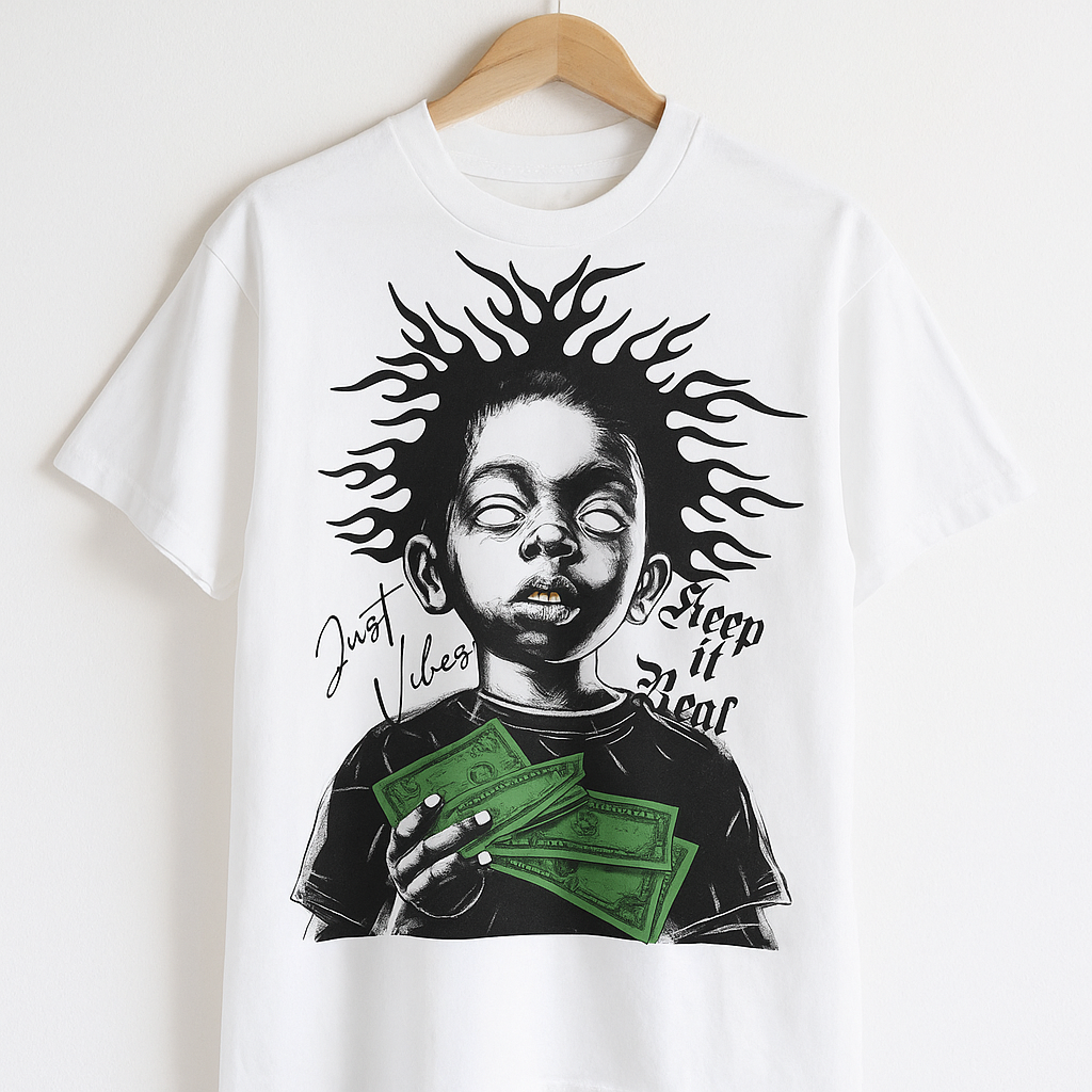 Vintage Y2K Money Graphic Tee | Oversized Streetwear T-Shirt