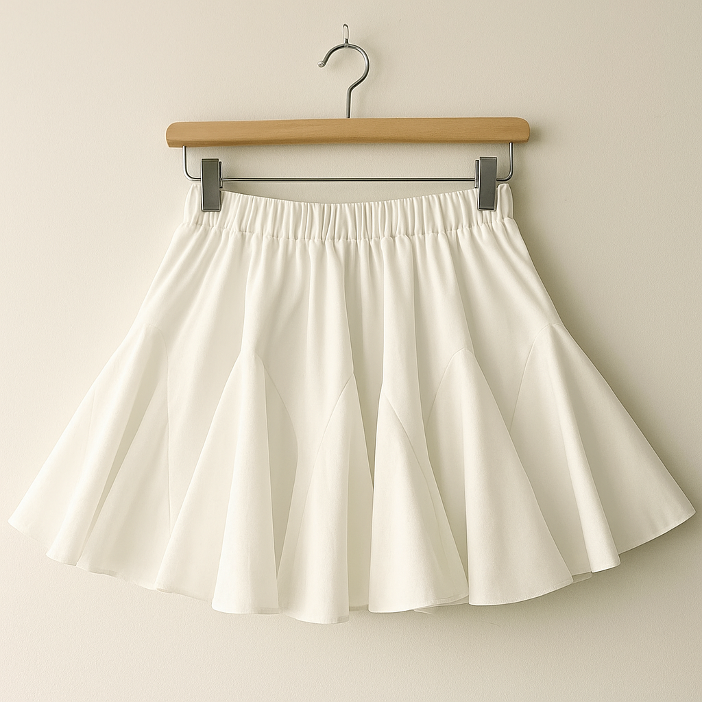 Y2K Pleated Mini Skirt | High Waisted A-Line Skater Skirt
