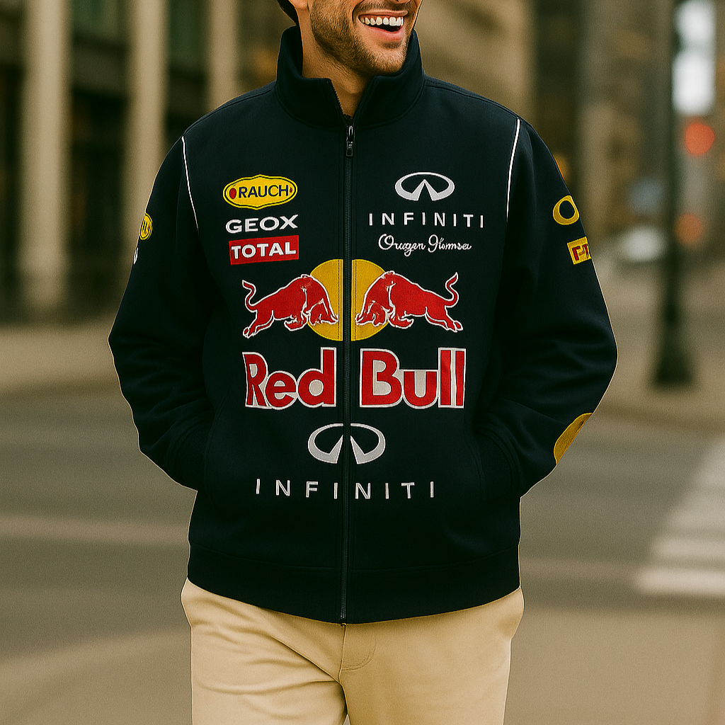 Red Bull Racing Jacket | Vintage Formula 1 Streetwear Motorsport Jacket