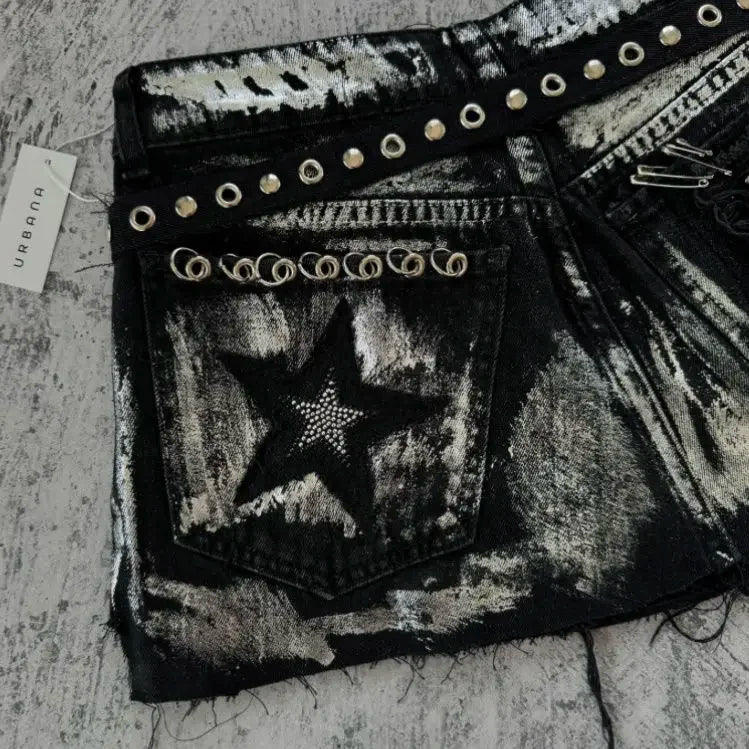 Sequin Star Mini Skirt | Y2K Glitter High Waisted Slim Skirt