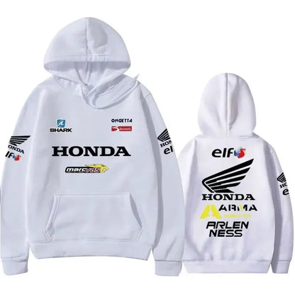 Honda Racing Hoodie | Y2K Streetwear Pullover Hoodie