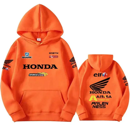 Honda Racing Hoodie | Y2K Streetwear Pullover Hoodie
