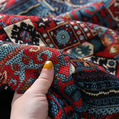 Vintage Boho Mini Skirt | High Waisted Printed A-Line Skirt