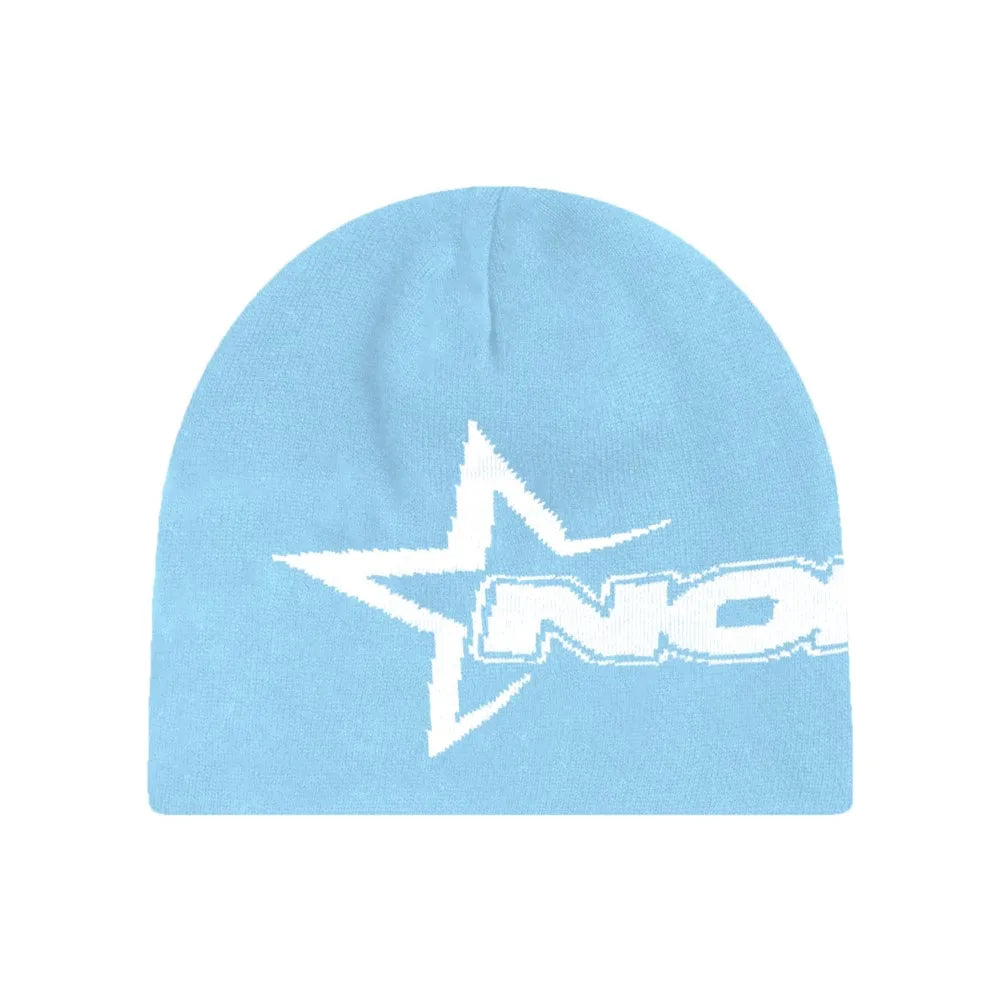 Y2K Knit Star Beanie | Hip Hop Streetwear Winter Hat