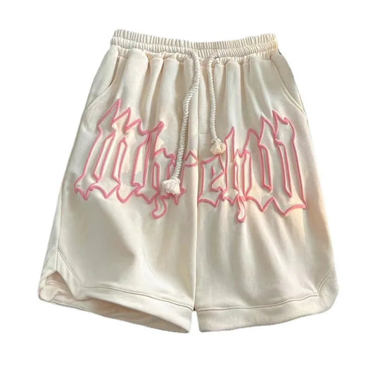 Y2K Gothic Graphic Shorts | Oversized Streetwear Shorts