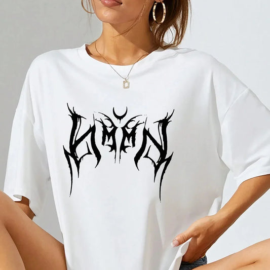 Oversized Gothic Graphic T-Shirt | Y2K Streetwear Tee